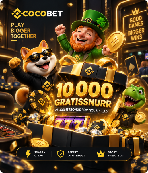 Cocobet registrering med aktuella bonusar och gratissnurr