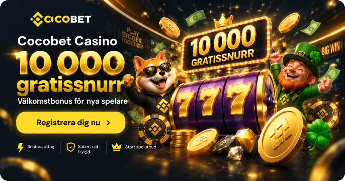Cocobet casino kampanj med upp till 10 000 gratissnurr